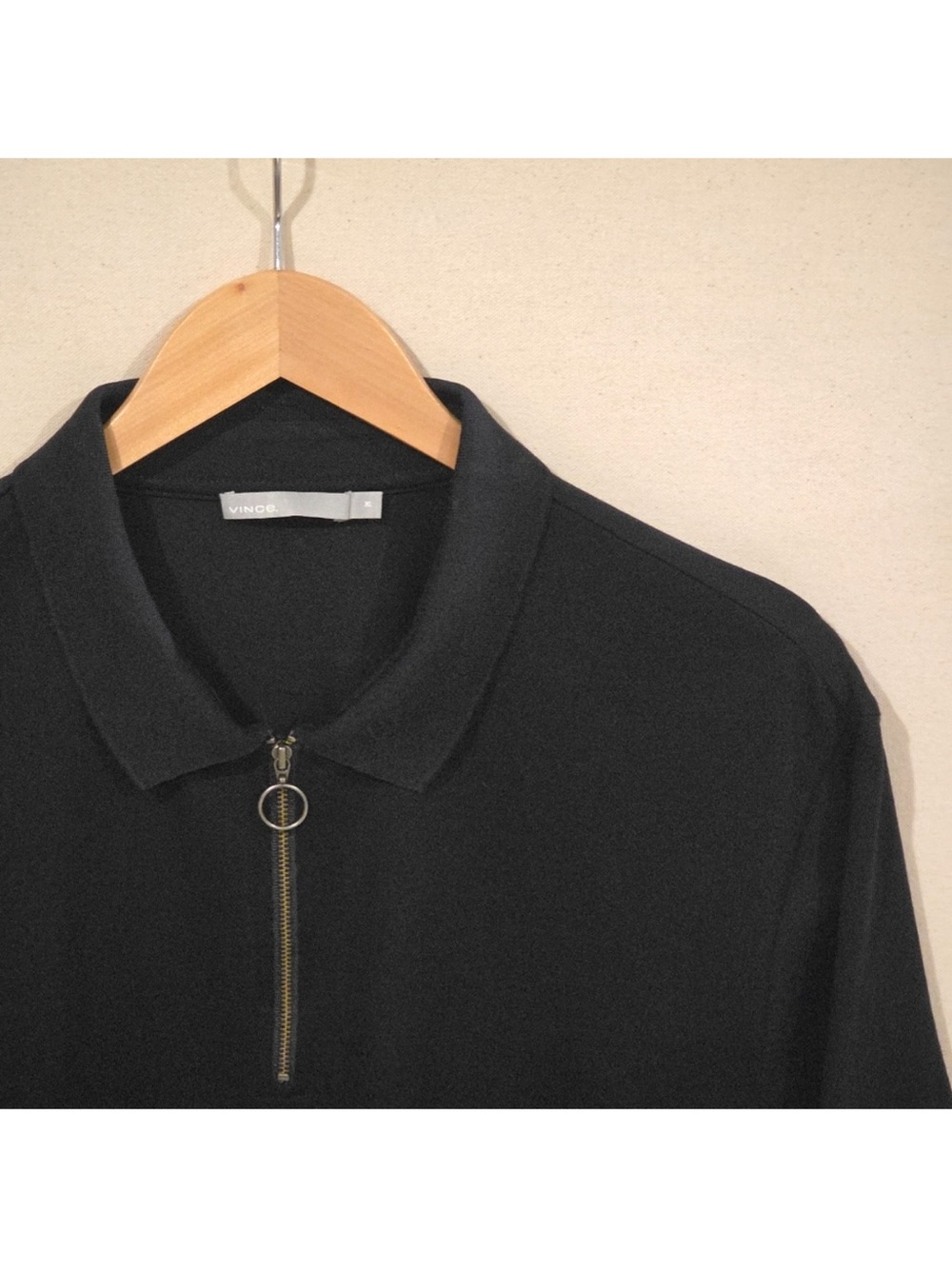 Vince Short Sleeve Zip Polo XL